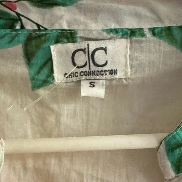 Chic connection- blouse-embroidered Floral 100% cotton -made in India - Picture 6 of 10